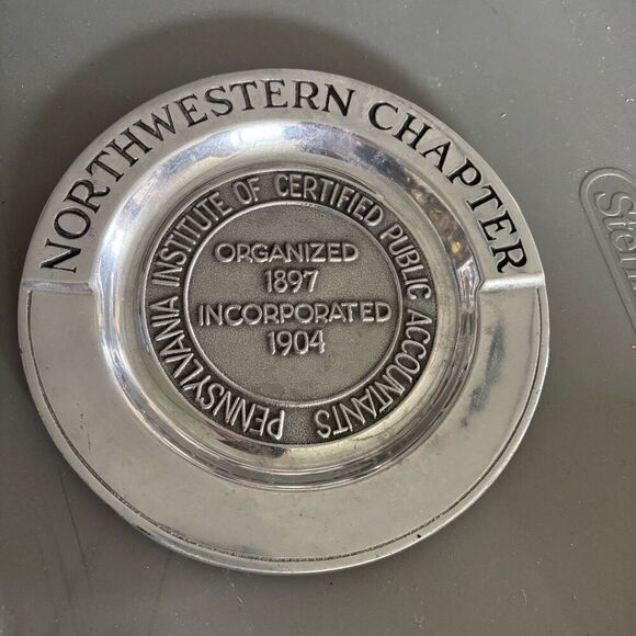 Northwest Chapter Pennsylvania Institute Of CPA’s The Wilton Co. Pewter Plate - Picture 1 of 5